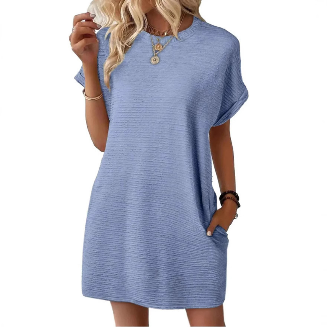 Jane | Minimalist Casual Round Neck Summer Dress