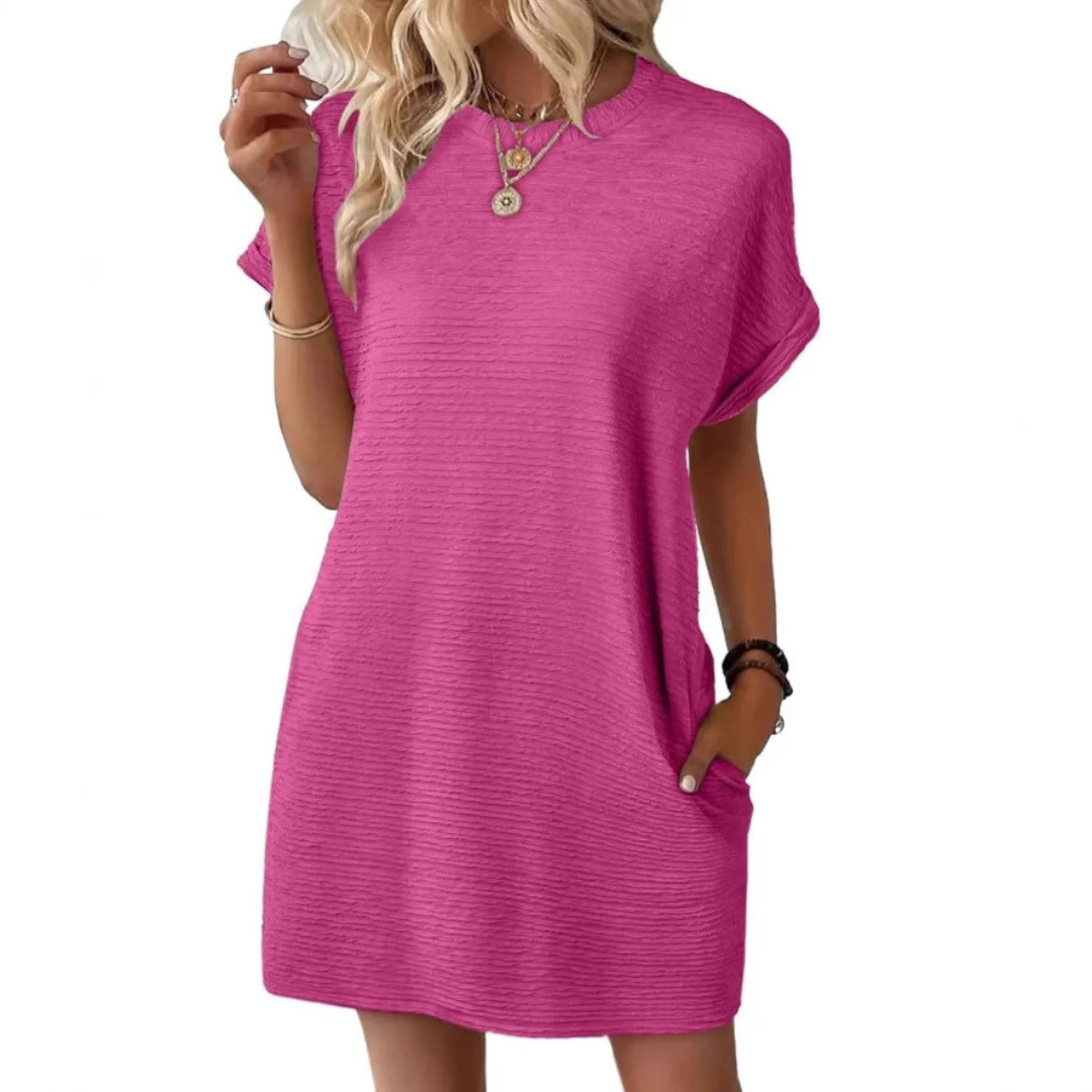 Jane | Minimalist Casual Round Neck Summer Dress