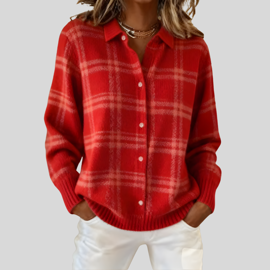 Delila | Heritage Plaid Cardigan