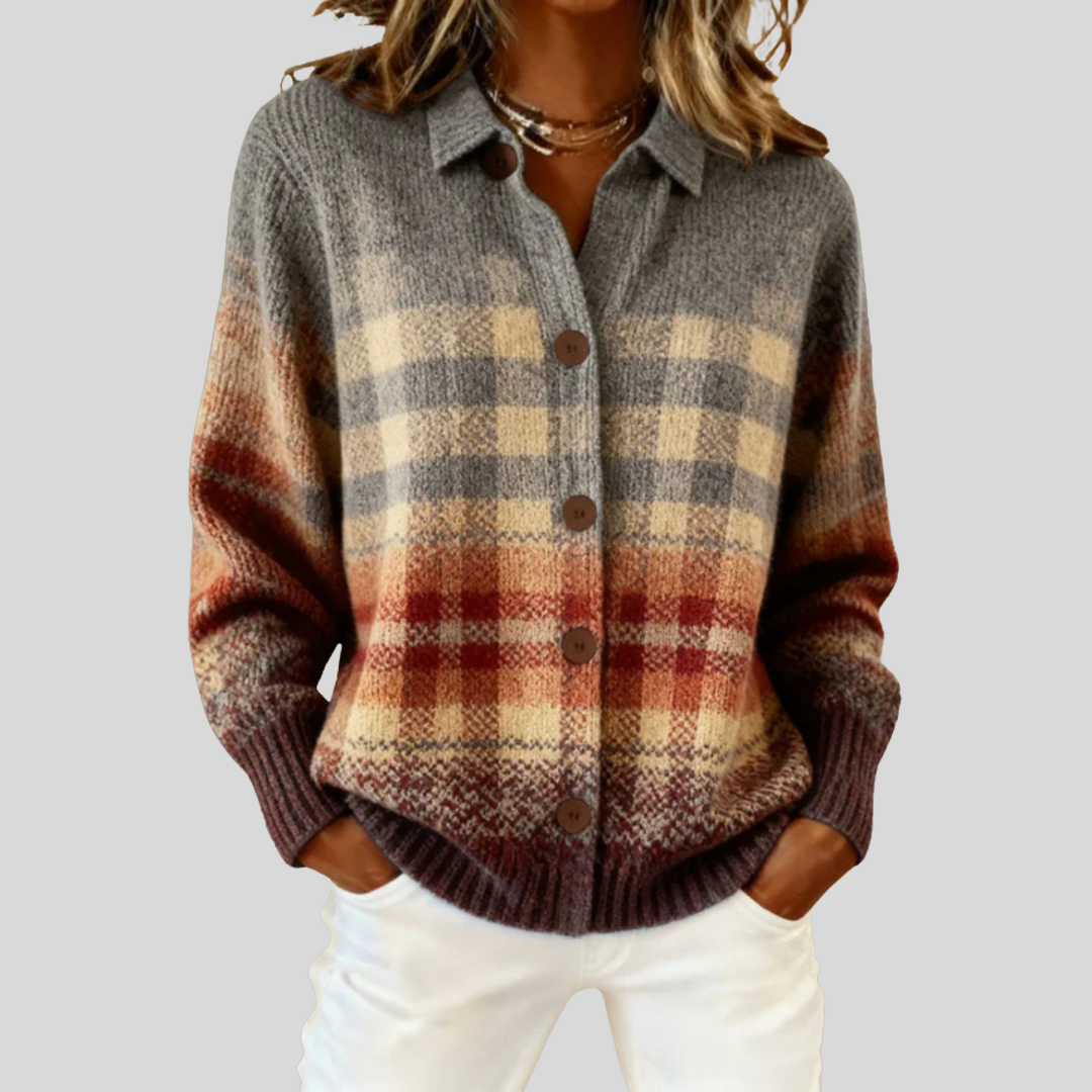 Pipa | Rustic Plaid Cardigan