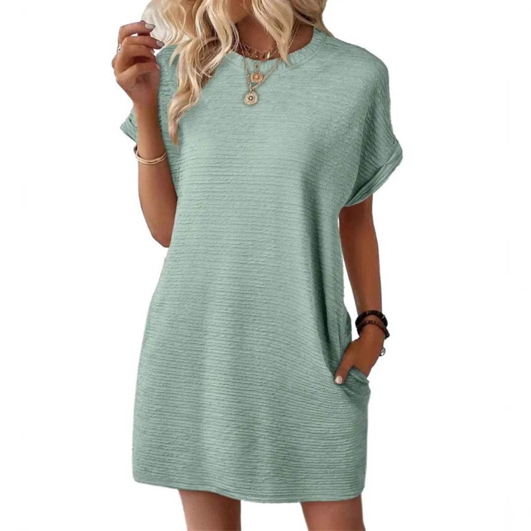 Jane | Minimalist Casual Round Neck Summer Dress