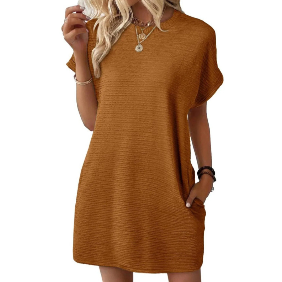 Jane | Minimalist Casual Round Neck Summer Dress