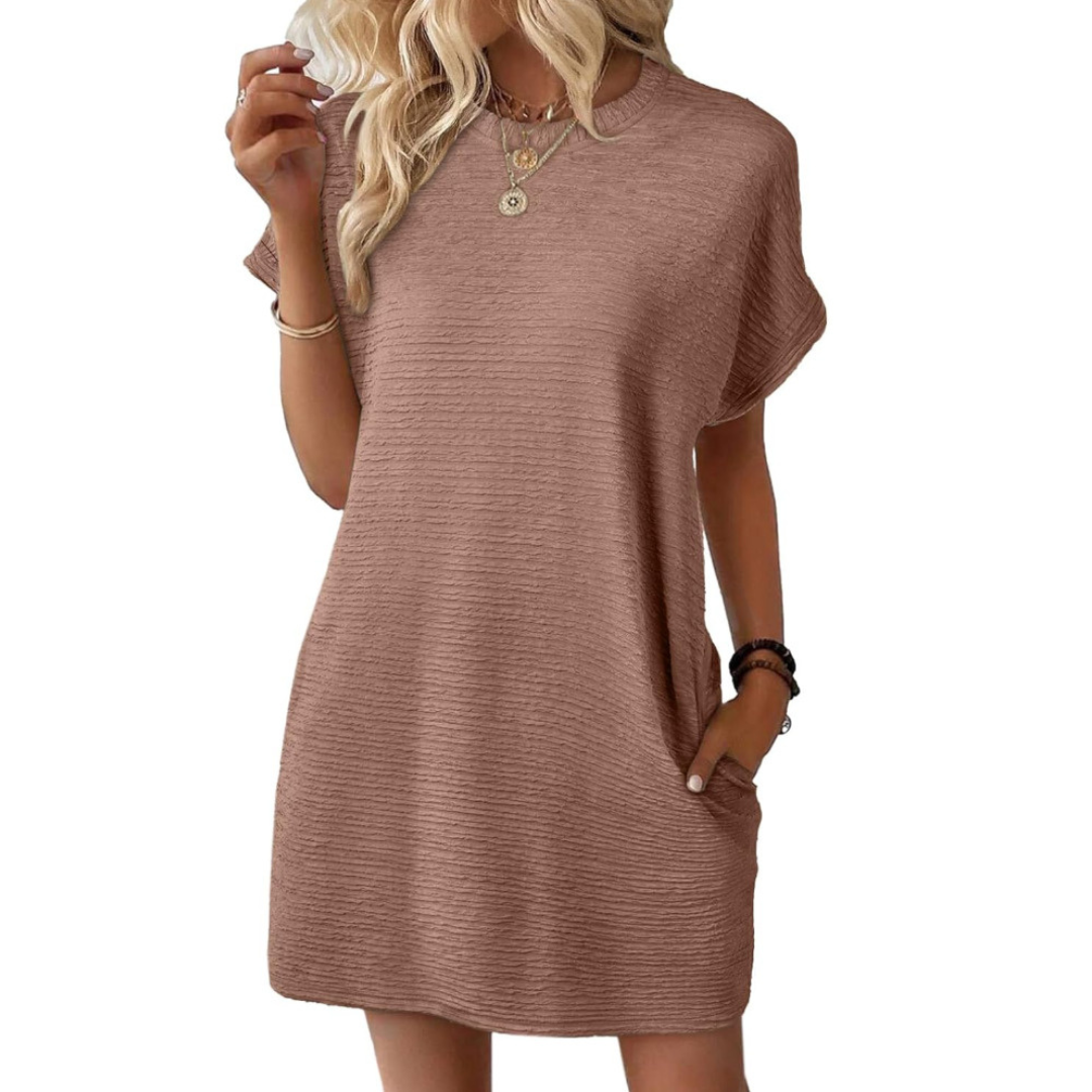 Jane | Minimalist Casual Round Neck Summer Dress