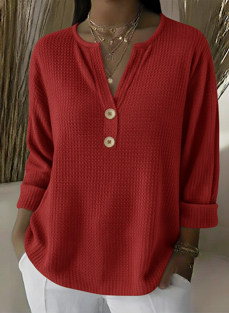Mirabell | Textured Button Sweater