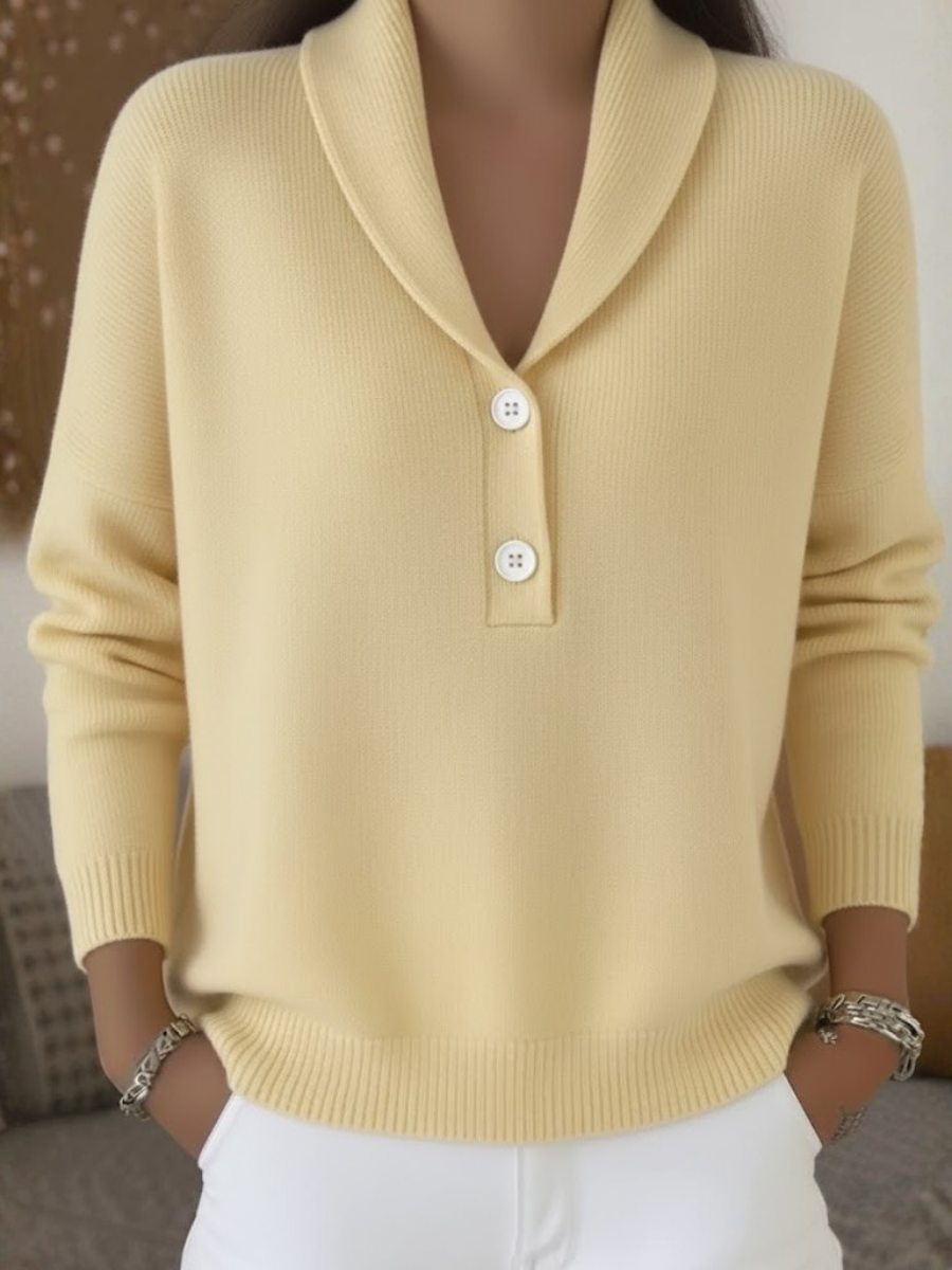 Lenorah | Collar Button Sweater
