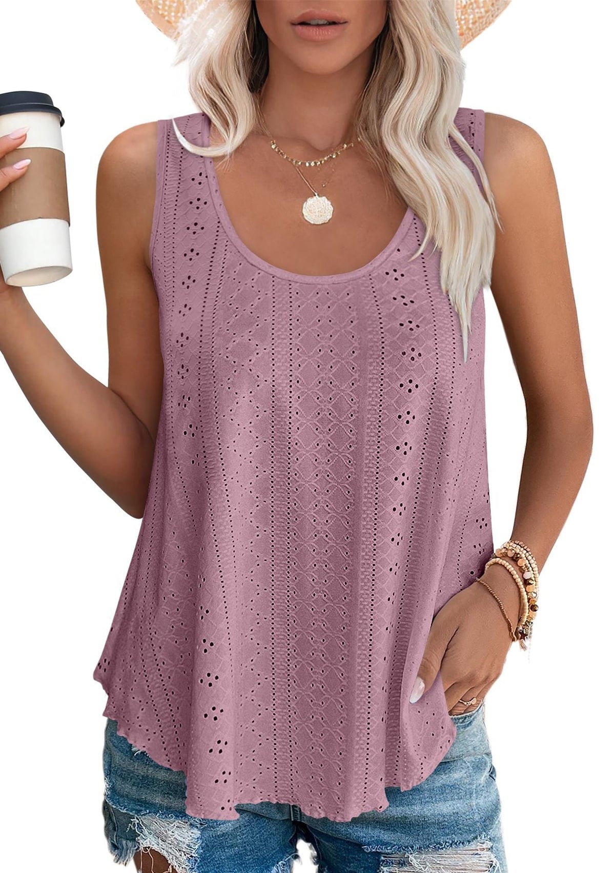 Madina | Lightweight summer sleeveless T-shirt