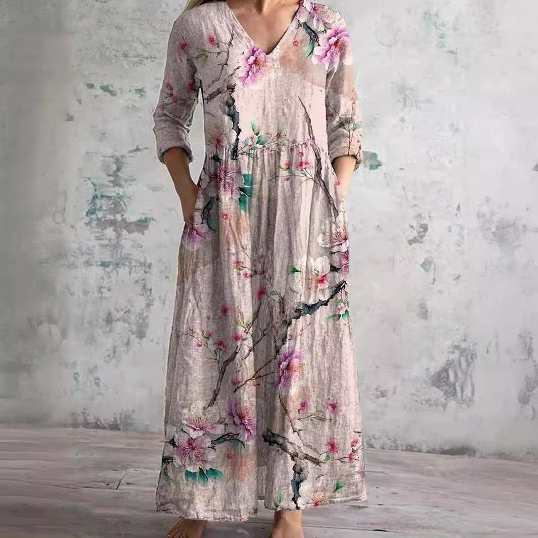 Nova | Floral V-neck summer dress