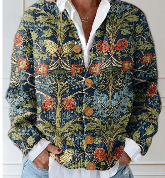 Sarah | Vintage Floral Cardigan Sweater