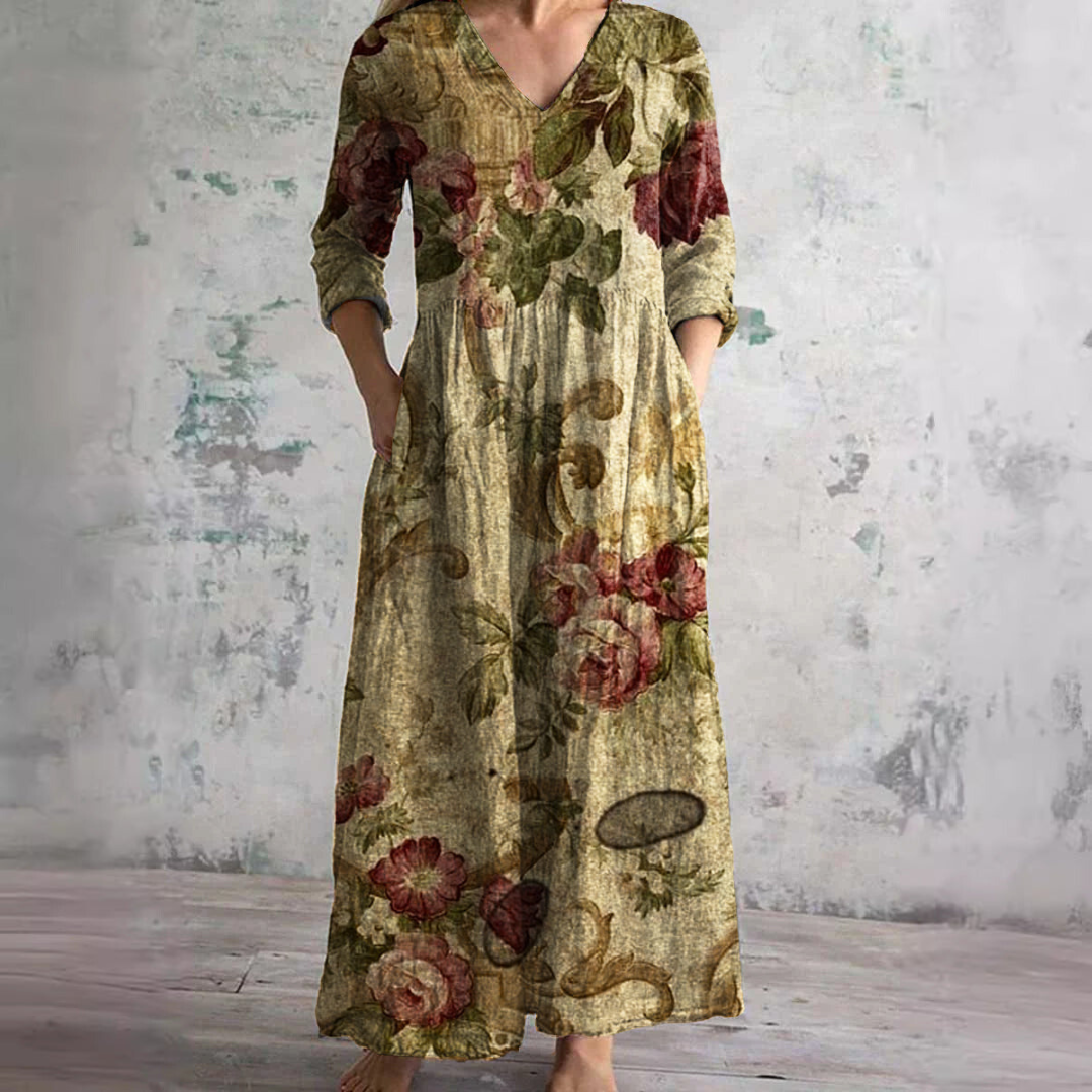 Nova | Floral V-neck summer dress