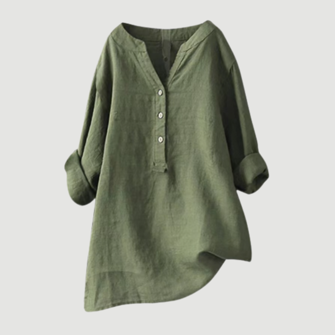 Lydia | Oversized tunic blouse with V-neck