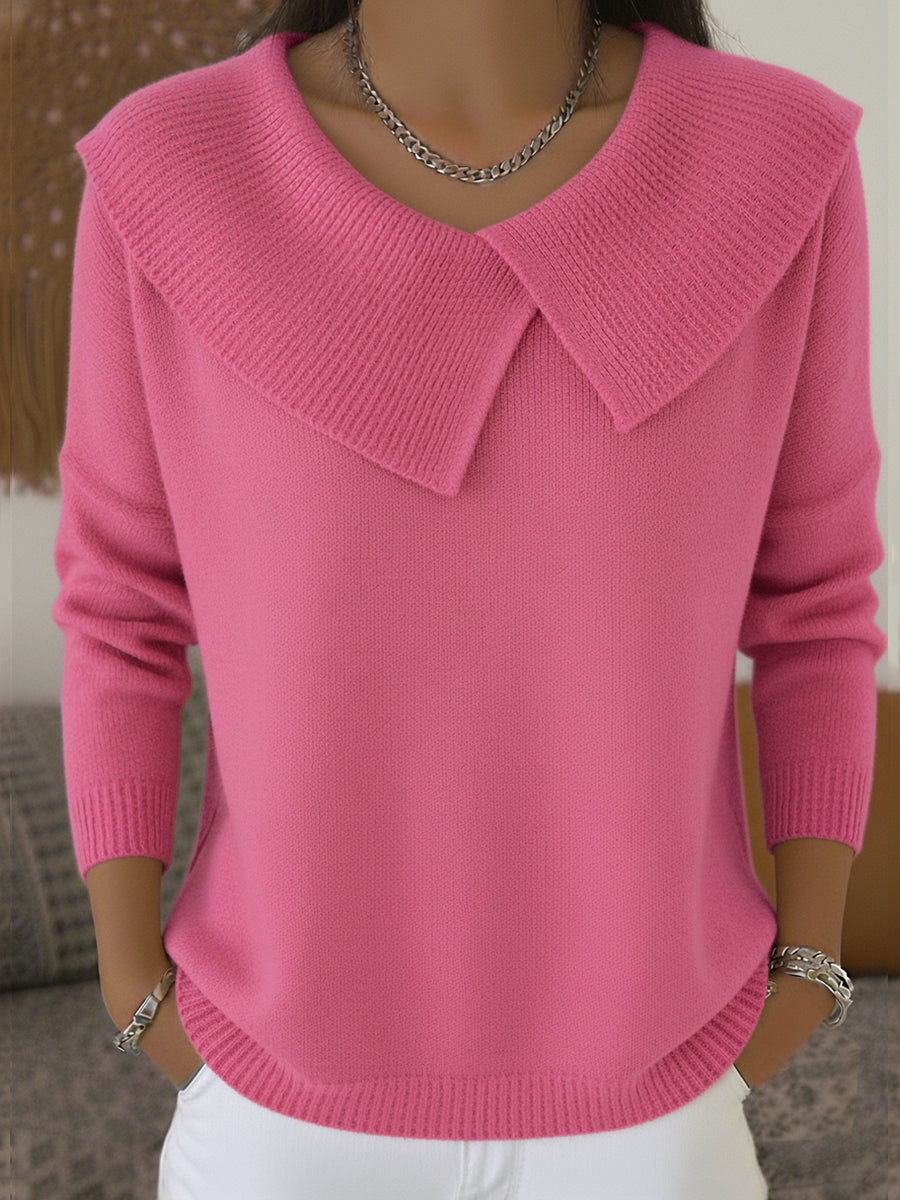 Cassy | Warm Sweater with Soft Collar