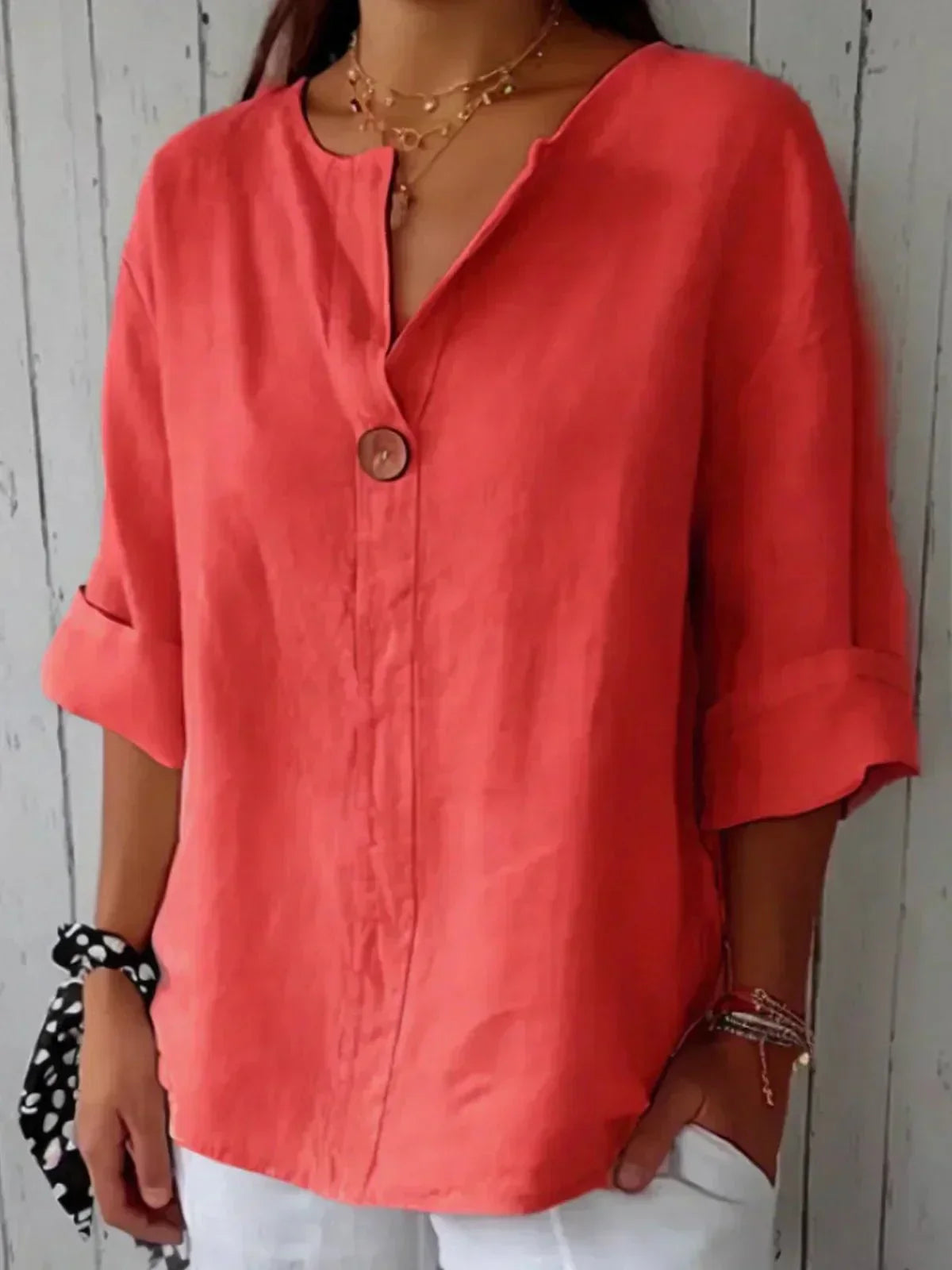 Adriana | Relaxed V-Neck Top