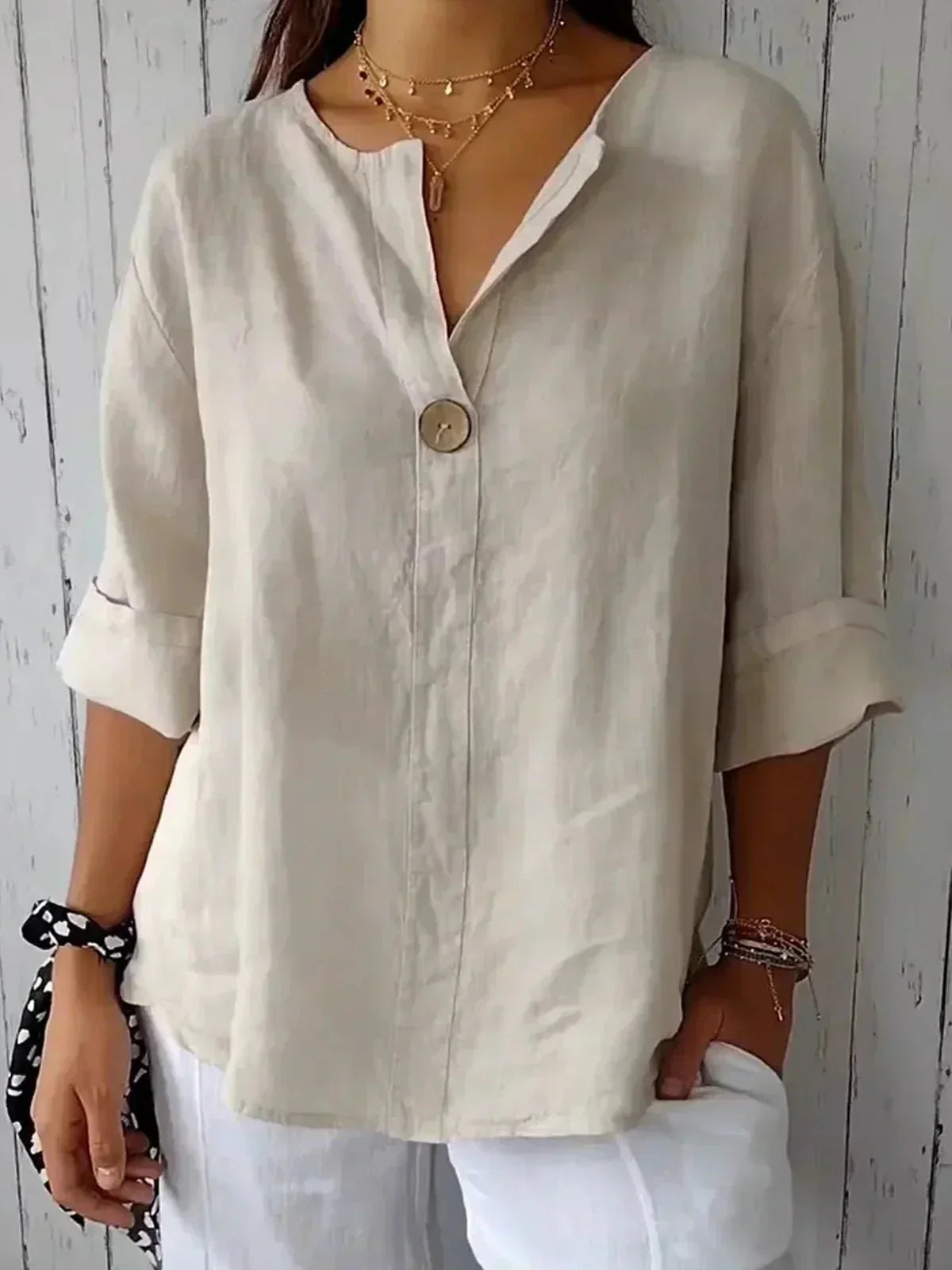 Adriana | Relaxed V-Neck Top