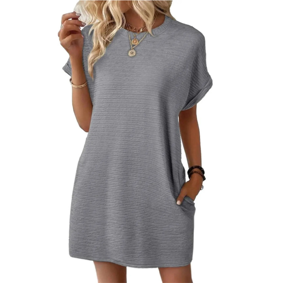 Jane | Minimalist Casual Round Neck Summer Dress