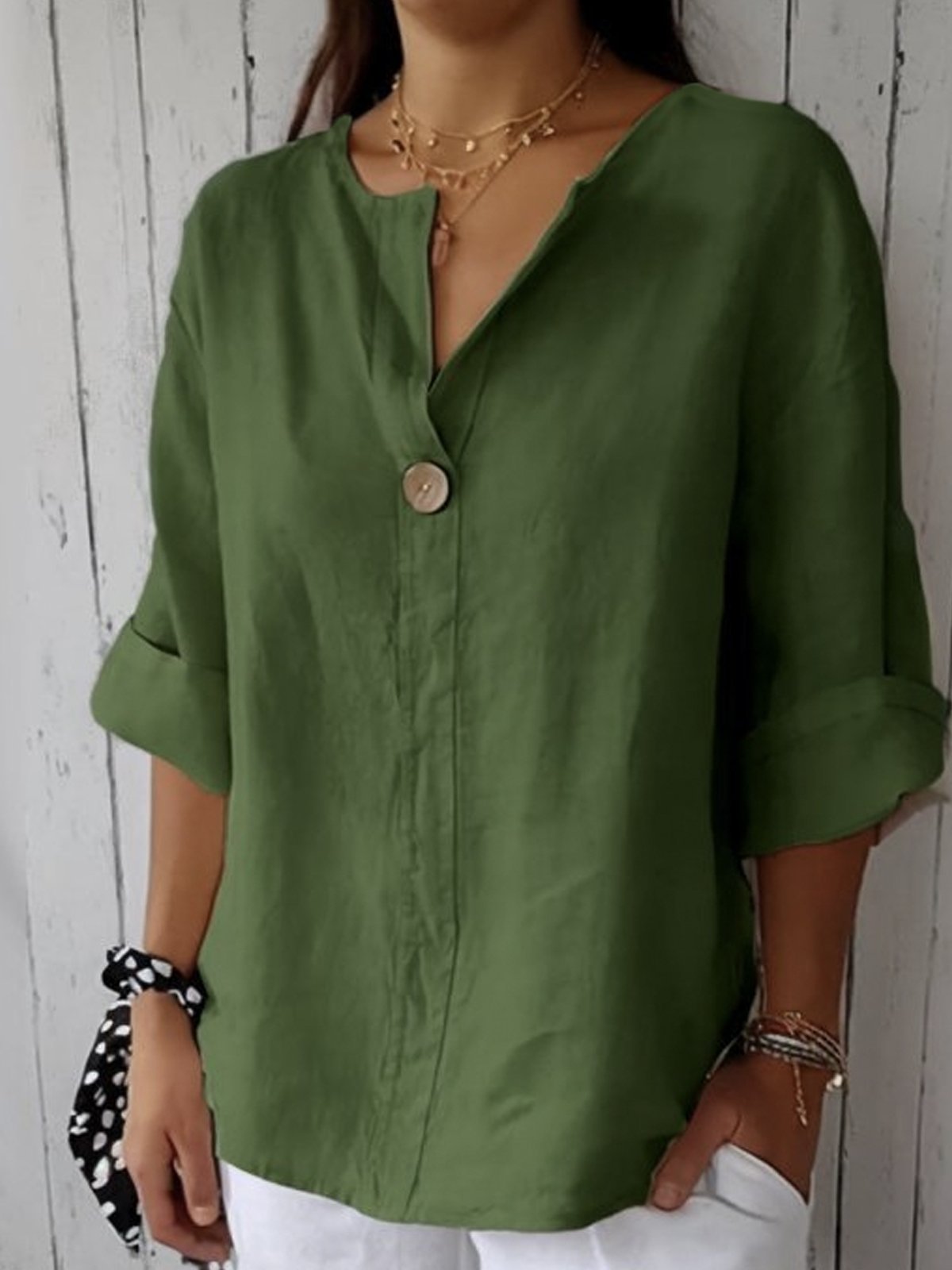 Adriana | Relaxed V-Neck Top