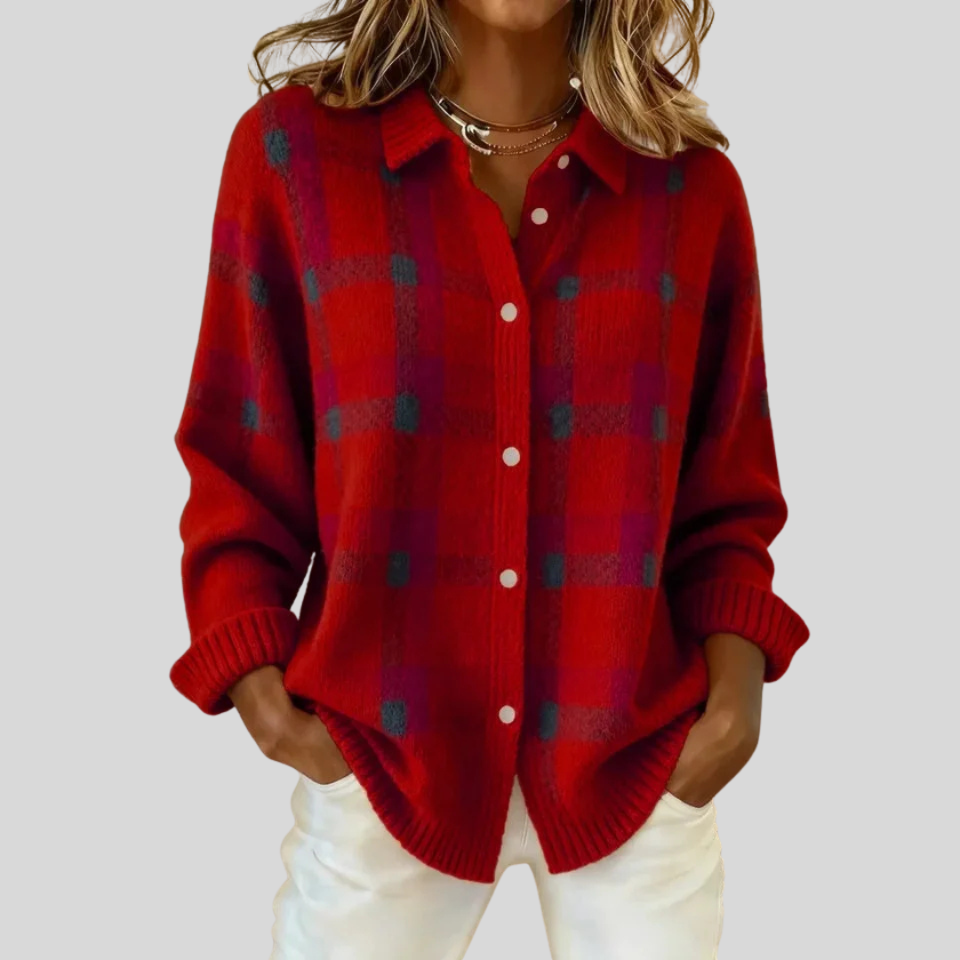 Millie | Retro Cheque Sweater