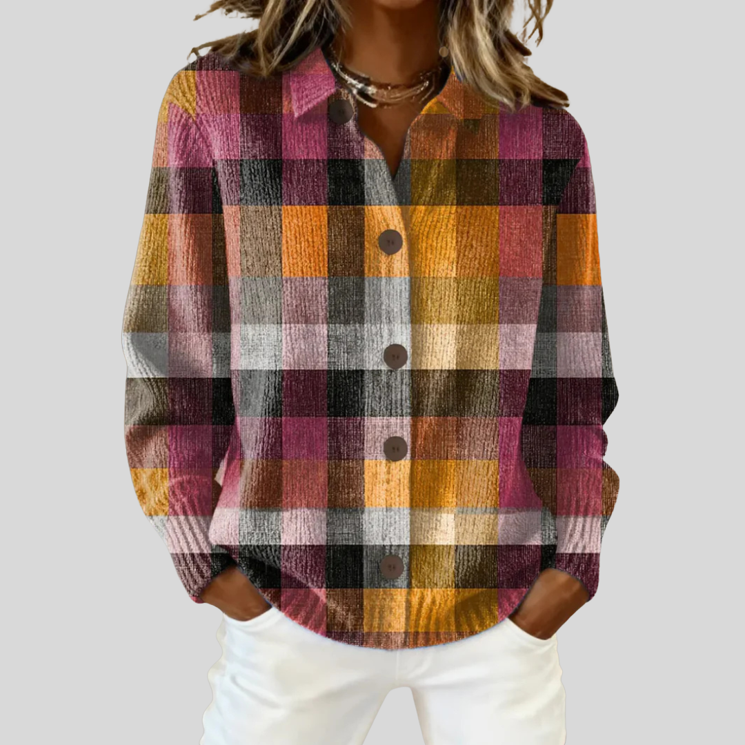 Thea | Heritage Check Cardigan