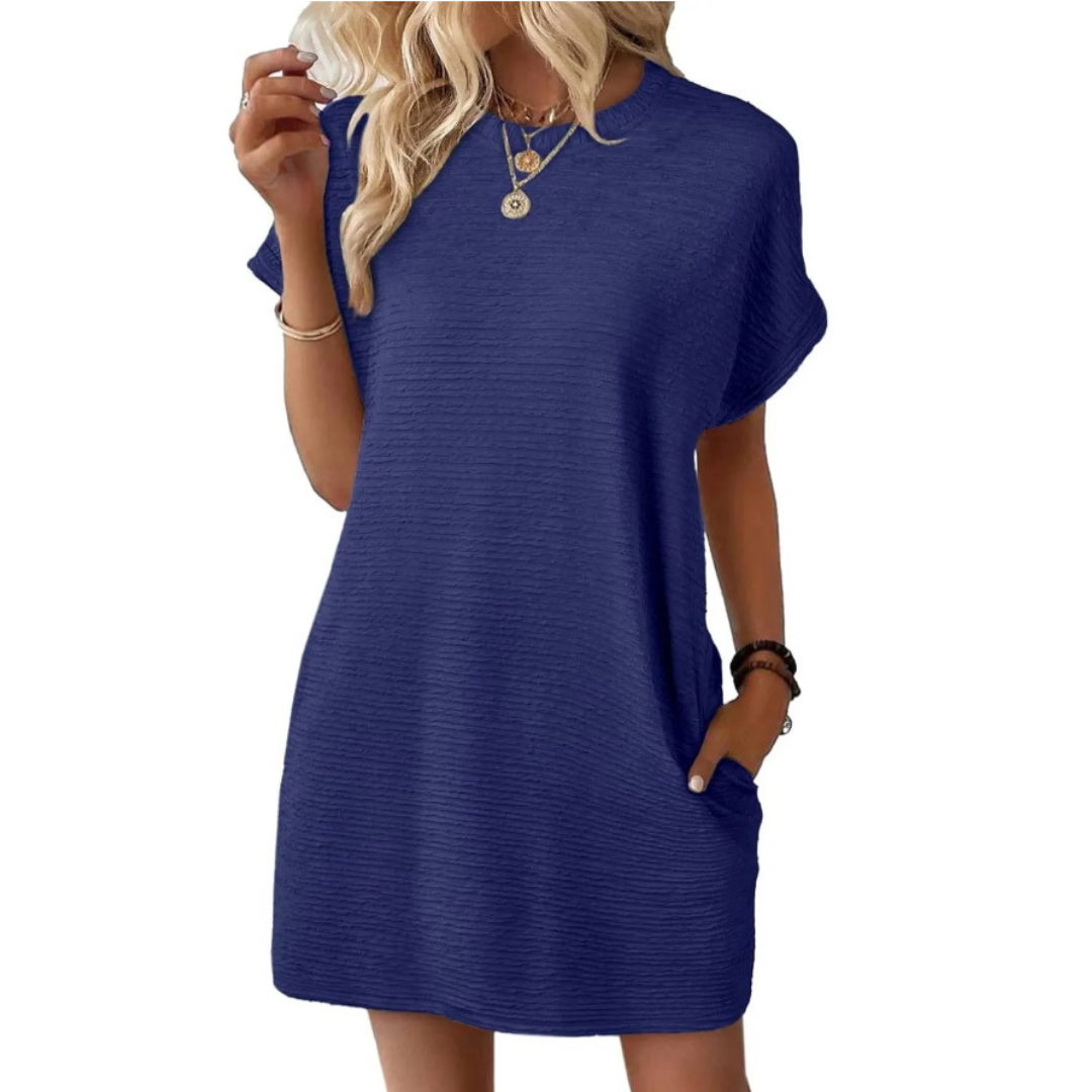 Jane | Minimalist Casual Round Neck Summer Dress