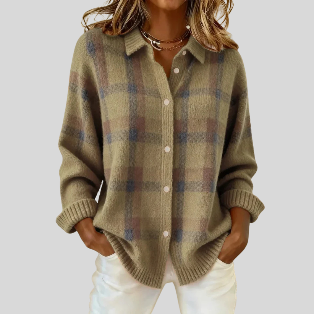 Celine | Retro Cheque Sweater