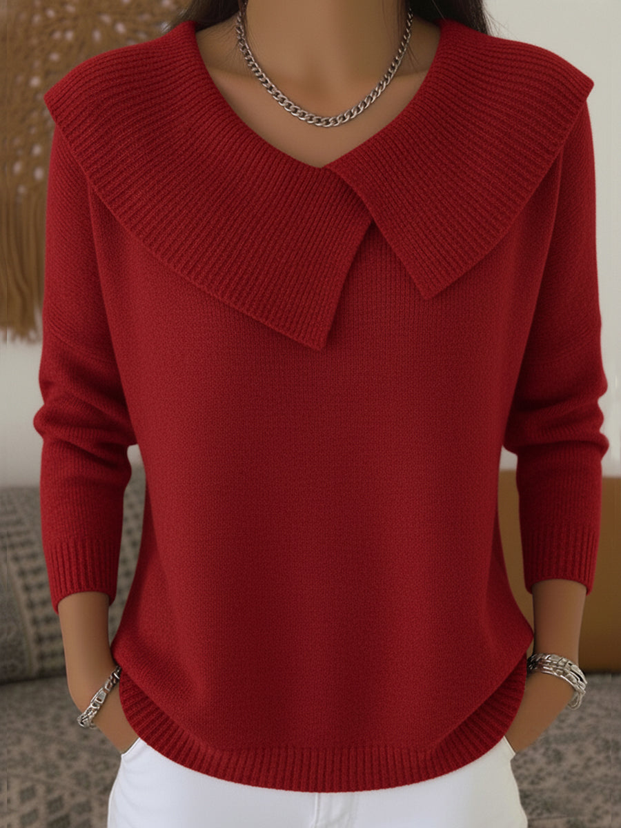Cassy | Warm Sweater with Soft Collar