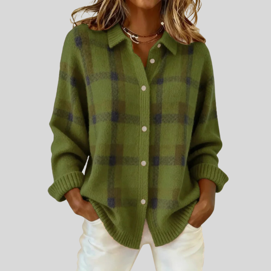 Fabienne | Retro Cheque Sweater