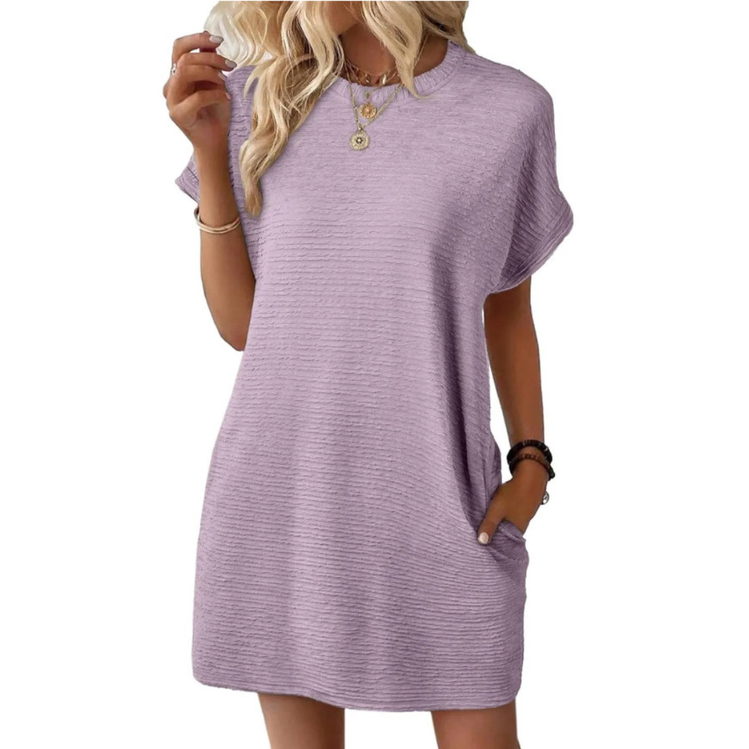 Jane | Minimalist Casual Round Neck Summer Dress