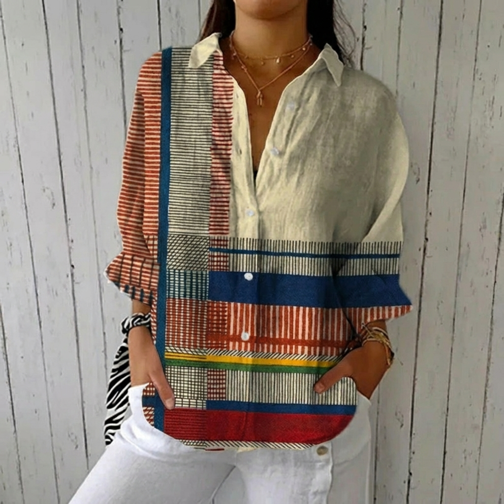 Anna | Artistic Pattern Blouse