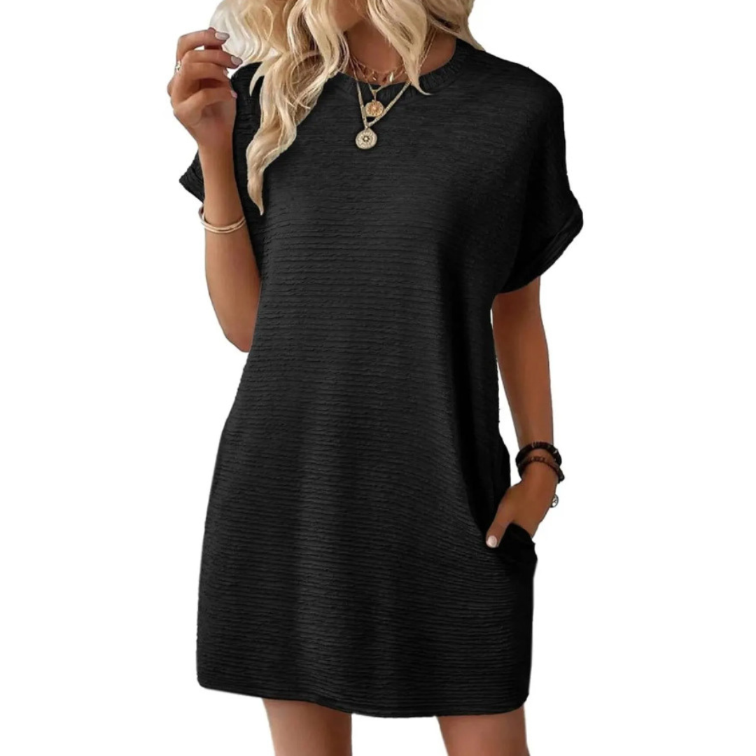 Jane | Minimalist Casual Round Neck Summer Dress