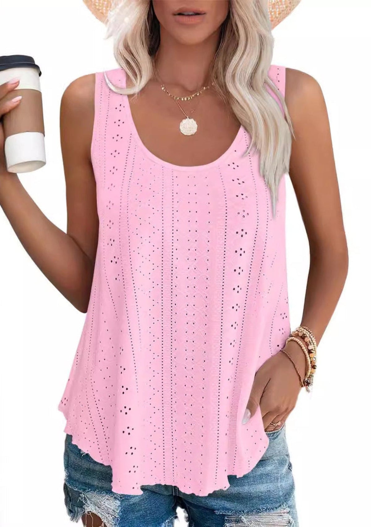 Madina | Lightweight summer sleeveless T-shirt