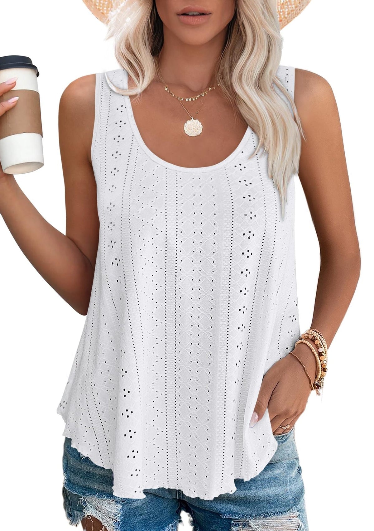 Madina | Lightweight summer sleeveless T-shirt