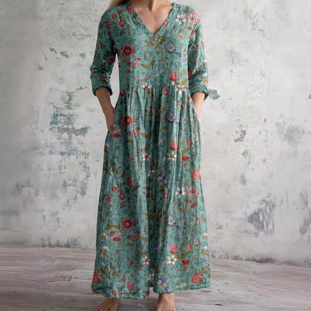 Nova | Floral V-neck summer dress