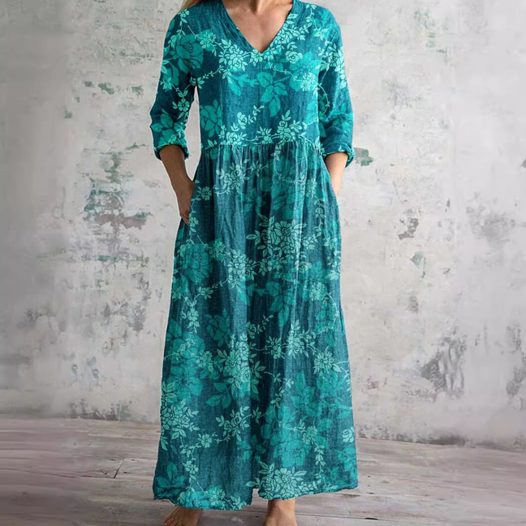 Nova | Floral V-neck summer dress
