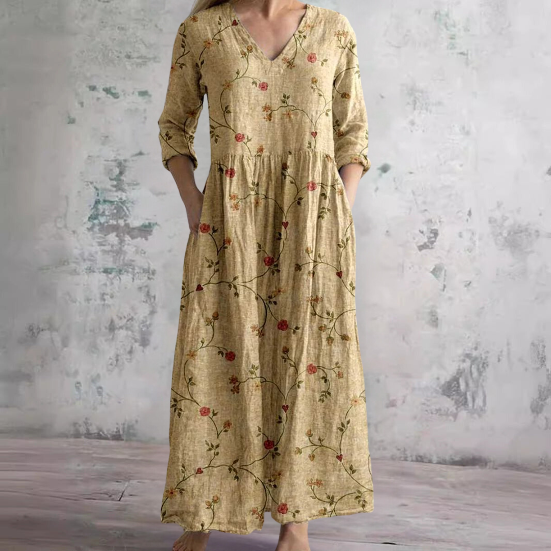 Nova | Floral V-neck summer dress
