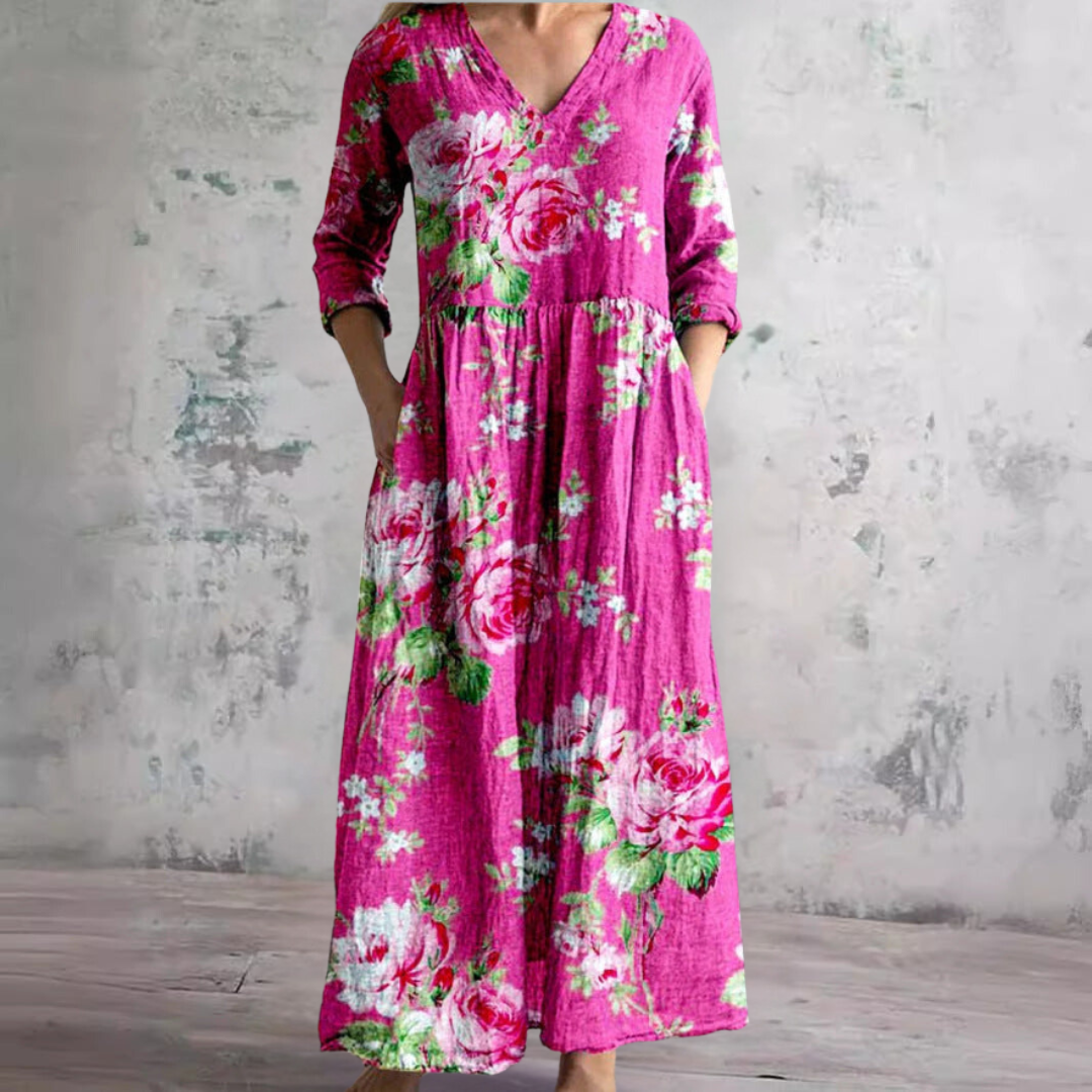 Nova | Floral V-neck summer dress
