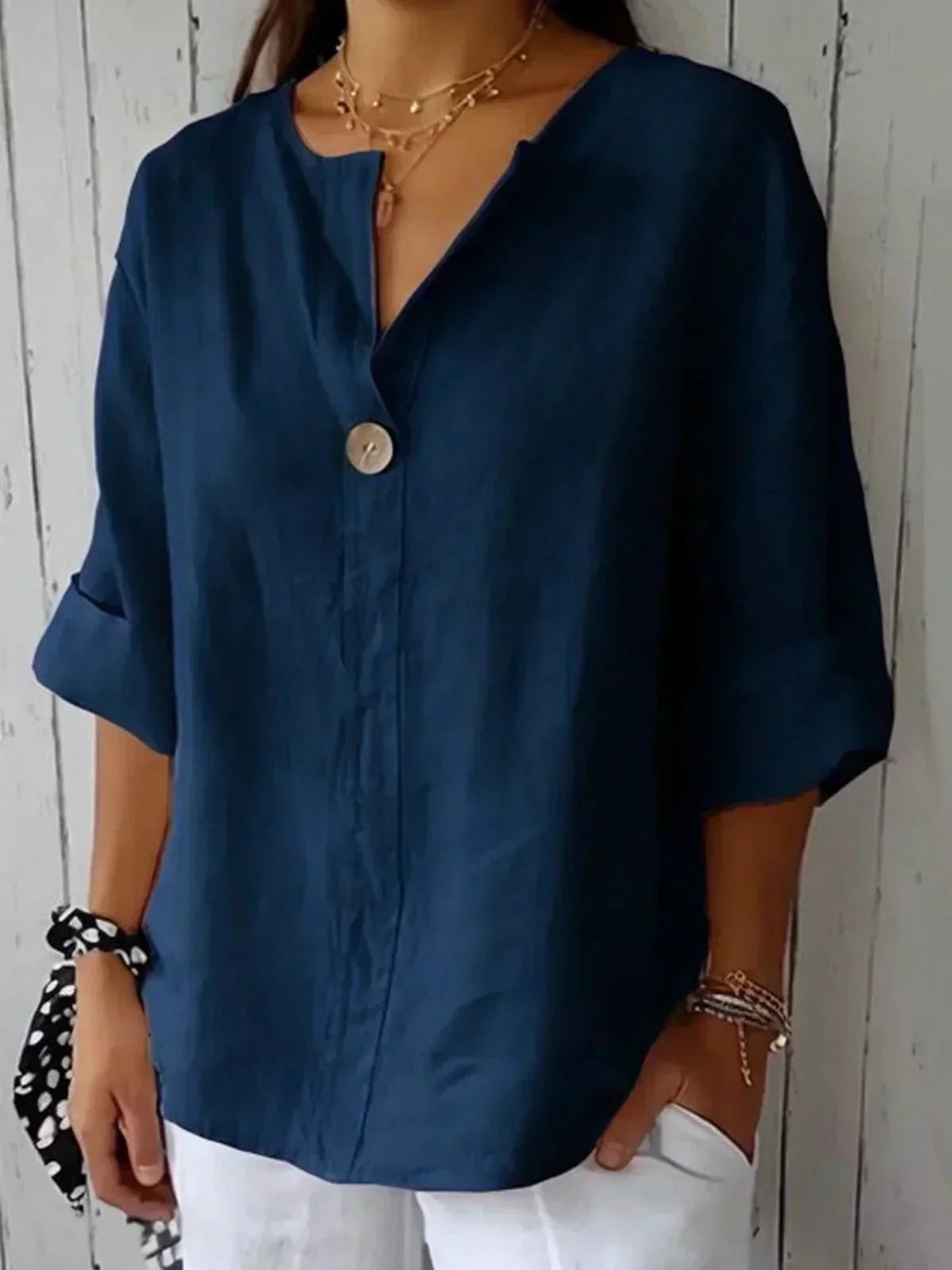 Adriana | Relaxed V-Neck Top