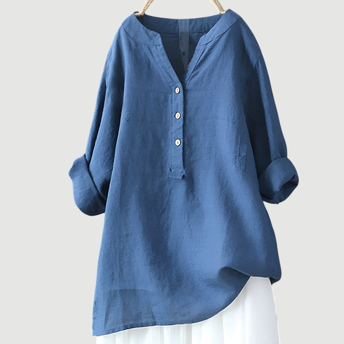Lydia | Oversized tunic blouse with V-neck